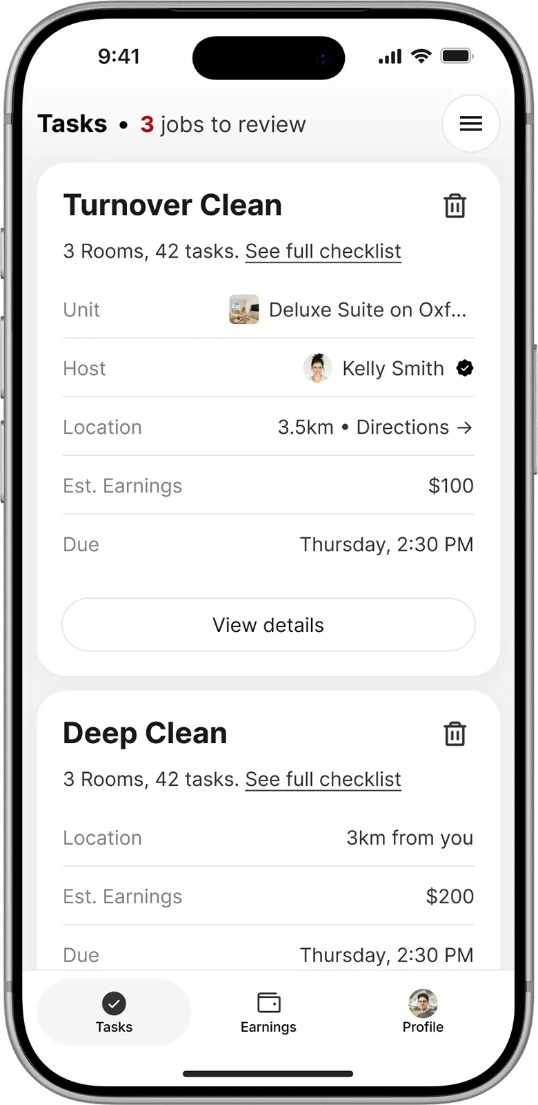 Service provider calendar