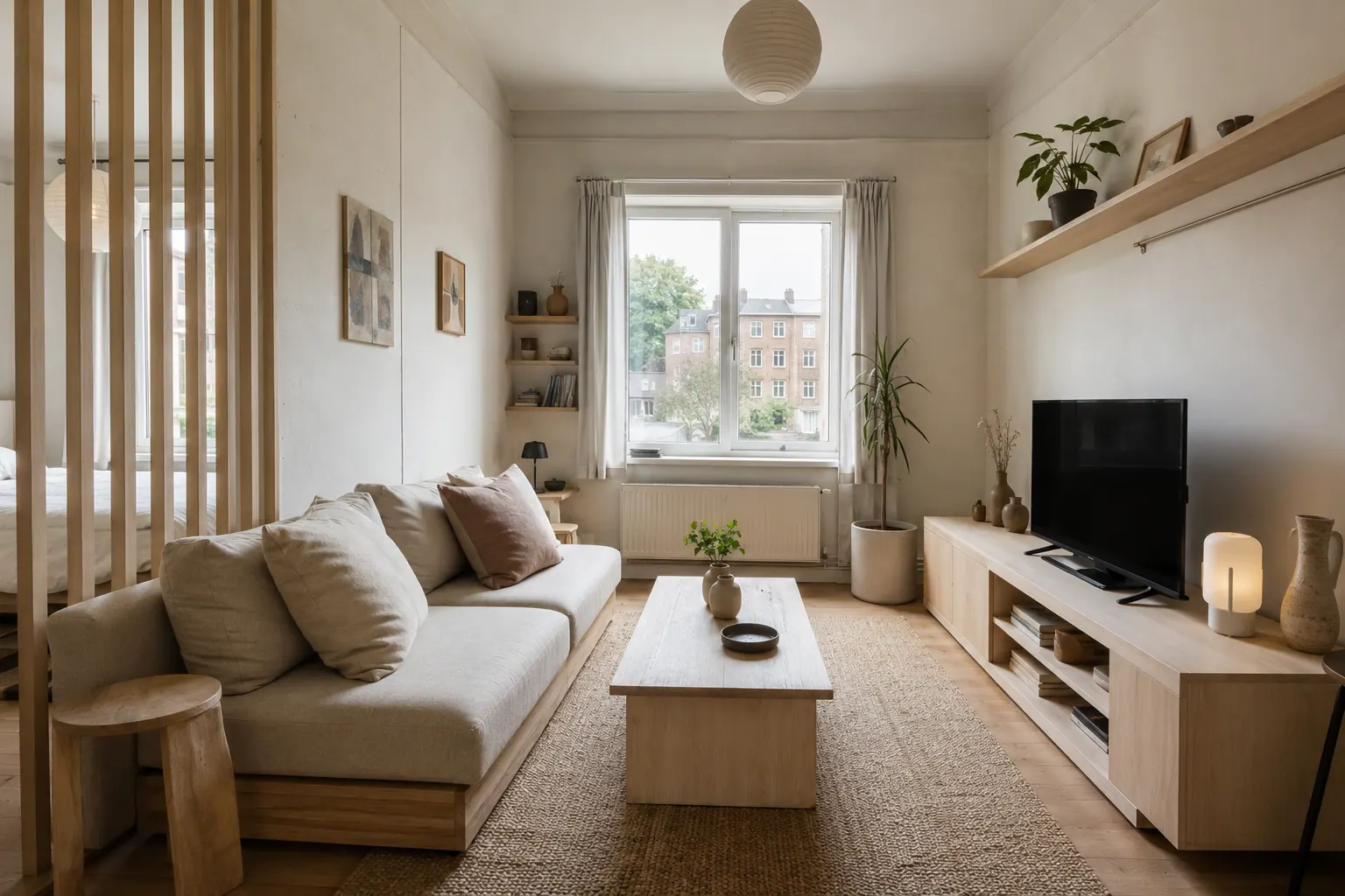 Quiet artist studio above Peckham Rye, London
